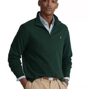 Polo by Ralph Lauren Dark Green Half-Zip Sweater
